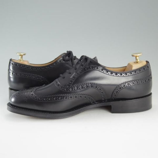 新品★チャーチ 90F/UK9【定価￥89,640-★BURWOOD/バーウッド】81ラスト/ポリッシュドバインダーカーフ/黒/メンズ/Church's★d813