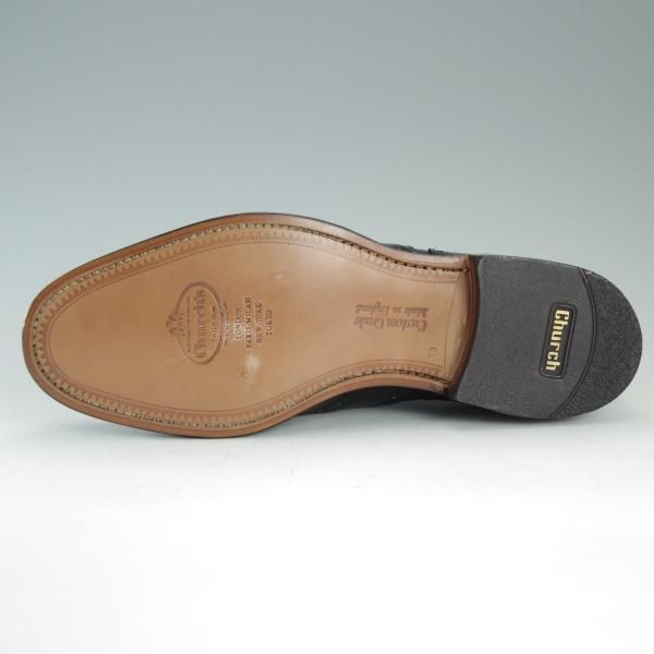 新品★チャーチ 90F/UK9【定価￥89,640-★BURWOOD/バーウッド】81ラスト/ポリッシュドバインダーカーフ/黒/メンズ/Church's★d813