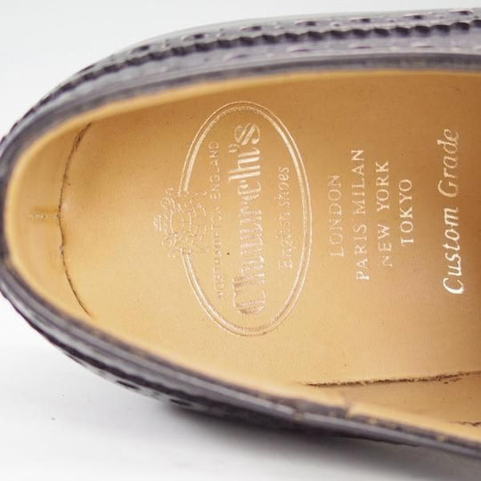 新品★チャーチ 90F/UK9【定価￥89,640-★BURWOOD/バーウッド】81ラスト/ポリッシュドバインダーカーフ/黒/メンズ/Church's★d813