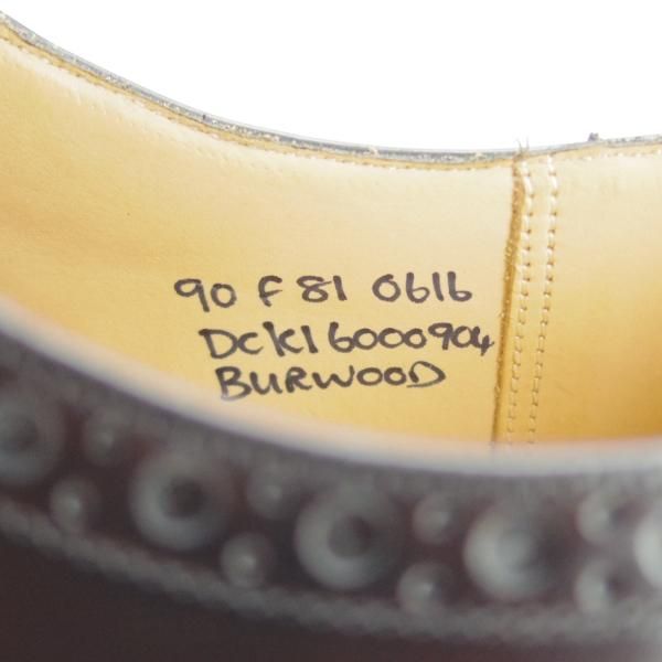 新品★チャーチ 90F/UK9【定価￥89,640-★BURWOOD/バーウッド】81ラスト/ポリッシュドバインダーカーフ/黒/メンズ/Church's★d813