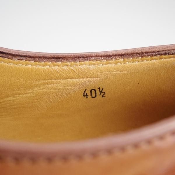 極上★(伊)ブルネロクチネリ SIZE 40.5【定価30万円以上★ブラウン/コードバン仕様】プレーントゥ/BRUNELLO CUCINELLI★d829