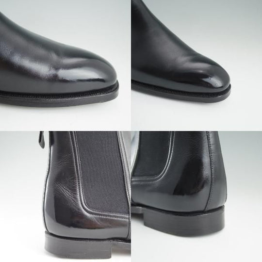 ★クロケット&ジョーンズ UK6.5/US7E【★(米)ラルフローレン別注/POLO Ralph Lauren】サイドゴアブーツ/カーフ/黒/メンズ/Crockett&Jones★d831
