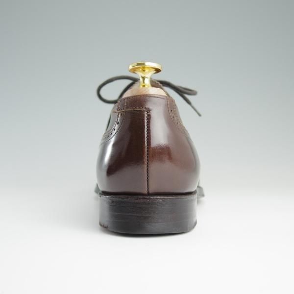 美品★クロケット&ジョーンズ 6.5E【貴重★(英)ジョージクレバリー別注/クォーターブローグ】茶/GEORGE CLEVERLEY/Crockett&Jones★d833