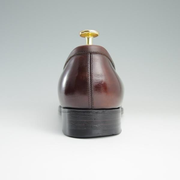 極上★三陽山長 SIZE 8【定価￥73,440-★弥五郎/R2013ラスト】コインローファー/スリッポン/カーフ/茶/メンズ/SanyoYamacho★d837