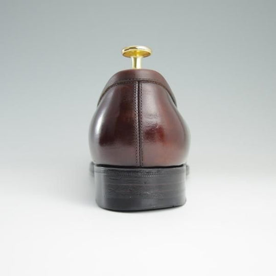 極上★三陽山長 SIZE 8【定価￥73,440-★弥五郎/R2013ラスト】コインローファー/スリッポン/カーフ/茶/メンズ/SanyoYamacho★d837