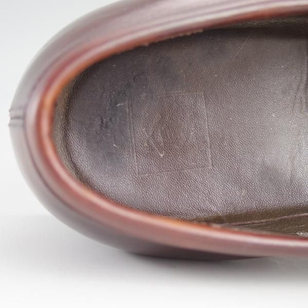 極上★三陽山長 SIZE 8【定価￥73,440-★弥五郎/R2013ラスト】コインローファー/スリッポン/カーフ/茶/メンズ/SanyoYamacho★d837