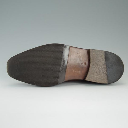 極上★(伊)エンツォ・ボナフェ SIZE 6.5【上級★ノルベジェーゼ製法/サイドモンク】グレインレザー/茶/メンズ/Enzo Bonafe★d841