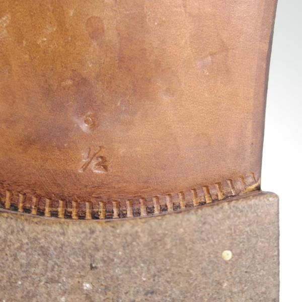 極上★(伊)エンツォ・ボナフェ SIZE 6.5【上級★ノルベジェーゼ製法/サイドモンク】グレインレザー/茶/メンズ/Enzo Bonafe★d841