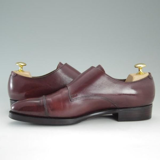 極美品★トレーディングポスト SIZE 6【★ダブルモンク/8212】カーフ/赤茶/バーガンディ/メンズ/Trading Post★d843