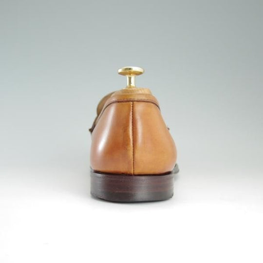 極上★クロケット&ジョーンズ 8.5E【★(英)ポールスミス別注/Paul Smith】コインローファー/カーフ/茶/メンズ/Crockett&Jones★d845