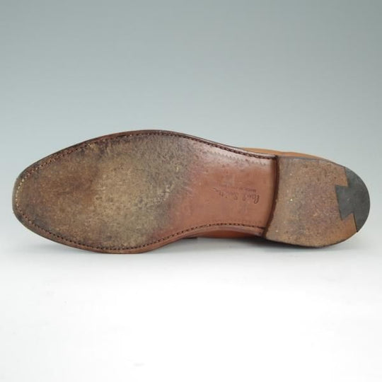 極上★クロケット&ジョーンズ 8.5E【★(英)ポールスミス別注/Paul Smith】コインローファー/カーフ/茶/メンズ/Crockett&Jones★d845