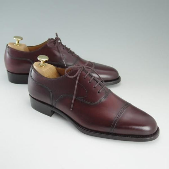 新品★OTSUKA M-5/オーツカエムファイブ 24.5EE【完全受注生産品★M-5 230/B-815ラスト】パンチドキャップトゥ/赤茶/メンズ★d846