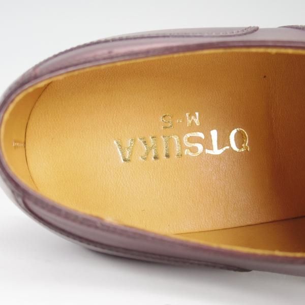 新品★OTSUKA M-5/オーツカエムファイブ 24.5EE【完全受注生産品★M-5 230/B-815ラスト】パンチドキャップトゥ/赤茶/メンズ★d846