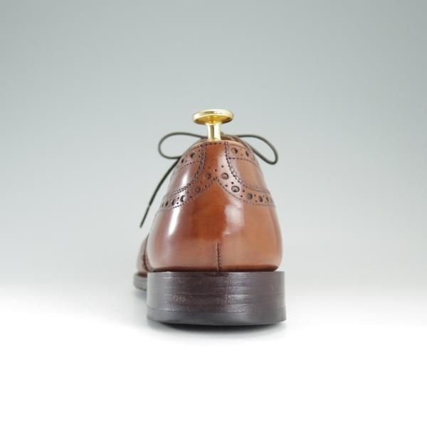 ★チャーチ 75F/UK7.5【定番★チェットウィンド/CHETWYND】173ラスト/5都市ロゴ/フルブローグ/ネバダカーフ/茶/メンズ/Church's★d847