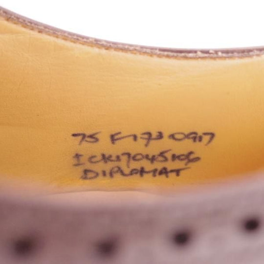 ★チャーチ 75F/UK7.5【定番★ディプロマット/DIPLOMAT】173ラスト/5都市ロゴ/セミブローグ/ネバダカーフ/濃茶/メンズ/Church's★d848