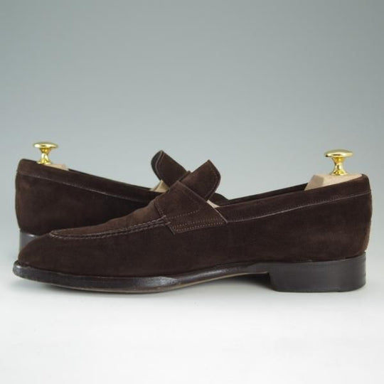 極上★(伊)サントーニ SIZE 5【上級★グッドイヤーウェルテッド製法/BEAMS F別注】ローファー/スエード/メンズ/ビームス/Santoni★d849