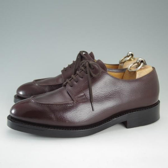 美品★ジョンロブ 5E【貴重★5495ラスト/バッファローレザー/Norway】ノルウェー/Uチップ/濃茶/メンズ/JOHN LOBB★d850