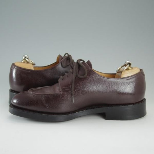 美品★ジョンロブ 5E【貴重★5495ラスト/バッファローレザー/Norway】ノルウェー/Uチップ/濃茶/メンズ/JOHN LOBB★d850