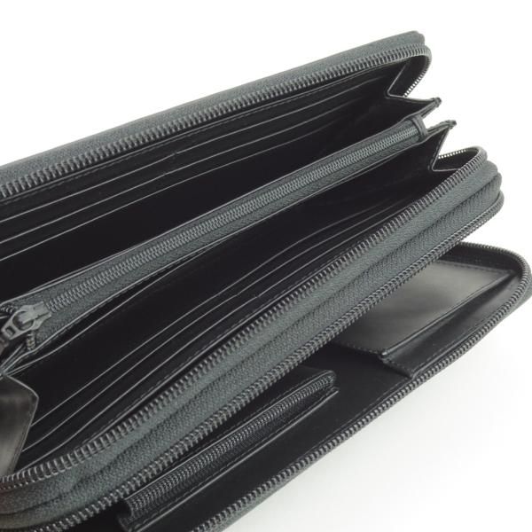 極上★ダンヒル/dunhill【定価10万円前後★オーガナイザー/トラベルウォレット】レザー/黒/メンズ/長財布/クラッチバッグ★N53d853