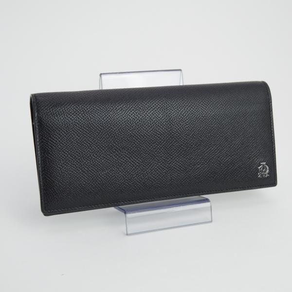 極上★ダンヒル/dunhill【定価5万円程度★長財布/ロングウォレット】レザー/黒/メンズ/財布★d854