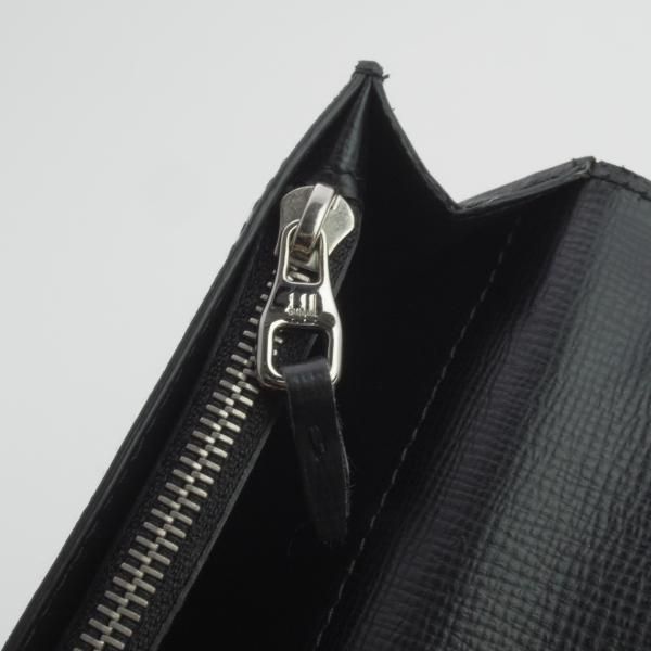 極上★ダンヒル/dunhill【定価5万円程度★長財布/ロングウォレット】レザー/黒/メンズ/財布★d854