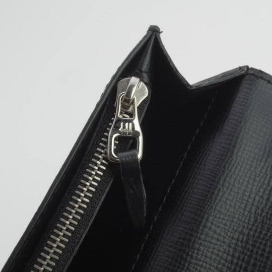 極上★ダンヒル/dunhill【定価5万円程度★長財布/ロングウォレット】レザー/黒/メンズ/財布★d854