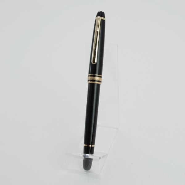極美品★(独)モンブラン/MONTBLANC【定価￥54,000-★マイスターシュテュック/ローラーボール】ゴールドコーティング/黒/ボールペン★d855