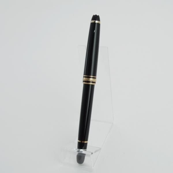 極美品★(独)モンブラン/MONTBLANC【定価￥54,000-★マイスターシュテュック/ローラーボール】ゴールドコーティング/黒/ボールペン★d855