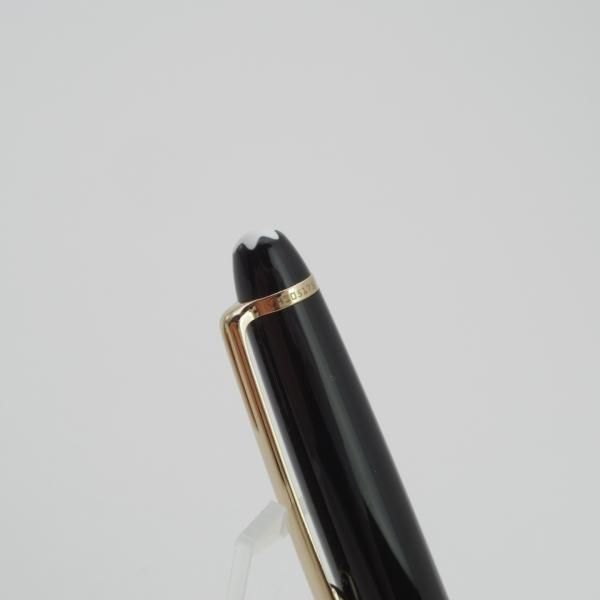 極美品★(独)モンブラン/MONTBLANC【定価￥54,000-★マイスターシュテュック/ローラーボール】ゴールドコーティング/黒/ボールペン★d855