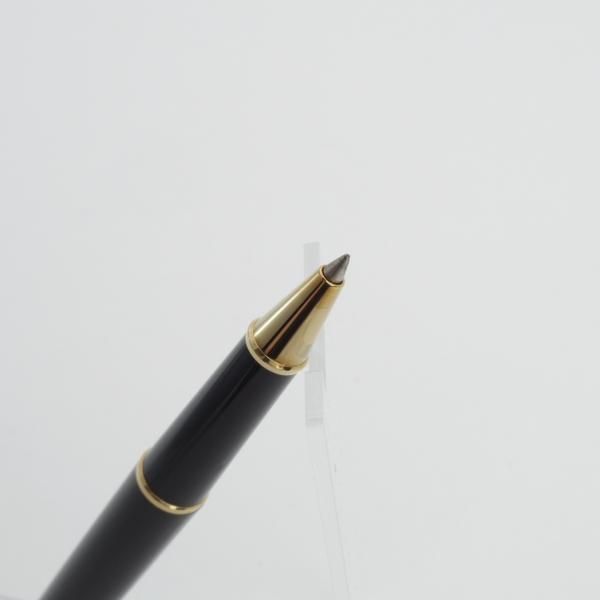 極美品★(独)モンブラン/MONTBLANC【定価￥54,000-★マイスターシュテュック/ローラーボール】ゴールドコーティング/黒/ボールペン★d855
