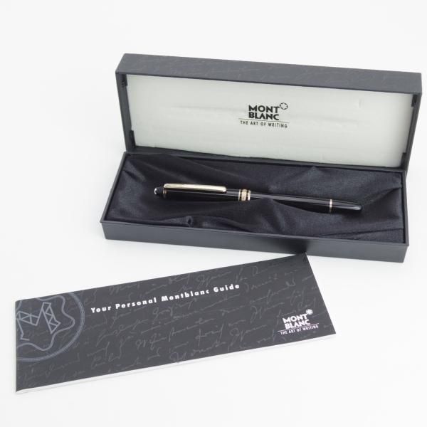 極美品★(独)モンブラン/MONTBLANC【定価￥54,000-★マイスターシュテュック/ローラーボール】ゴールドコーティング/黒/ボールペン★d855