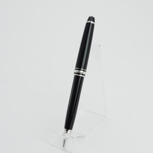 極美品★(独)モンブラン/MONTBLANC【定価￥49,680-★マイスターシュテュック/ボールペン】プラチナ/黒クラシックボールペン★d856