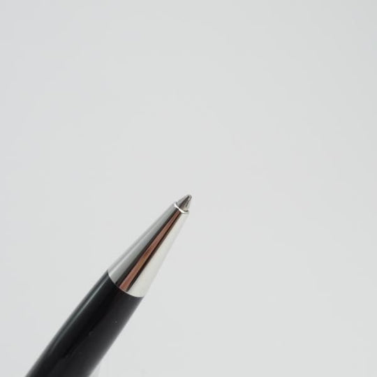 極美品★(独)モンブラン/MONTBLANC【定価￥49,680-★マイスターシュテュック/ボールペン】プラチナ/黒クラシックボールペン★d856