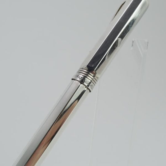 極上★(伊)モンテグラッパ/Montegrappa【貴重★シルバー925/ボールペン】スターリングシルバー★d857