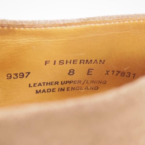 極上★クロケット&ジョーンズ 8E【貴重★FIHSERMAN/フィッシャーマン】グルカサンダル/スエード/薄茶/メンズ/Crockett&Jones★d859