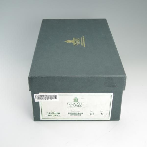 極上★クロケット&ジョーンズ 8E【貴重★FIHSERMAN/フィッシャーマン】グルカサンダル/スエード/薄茶/メンズ/Crockett&Jones★d859