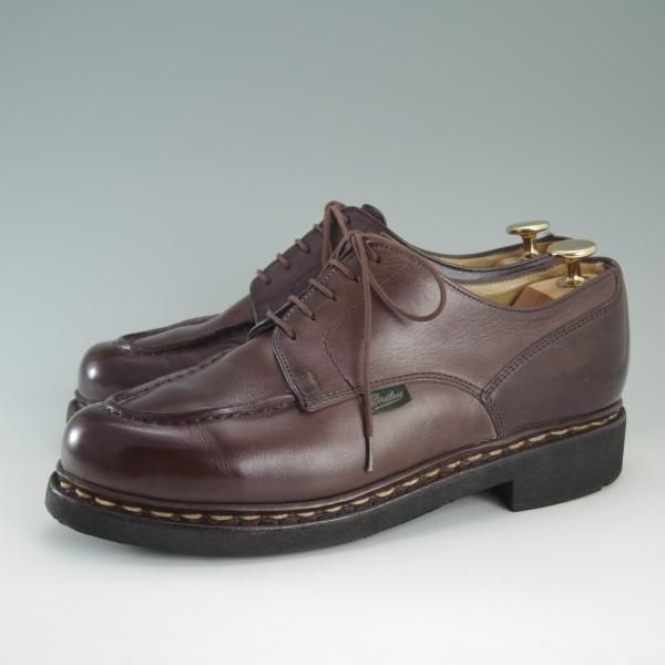極上★パラブーツ SIZE 5.5【定価￥70,200-★シャンボード/CHAMBORD】TEXソール/Uチップ/リスレザー/カフェ/濃茶/メンズ/Paraboot★d860