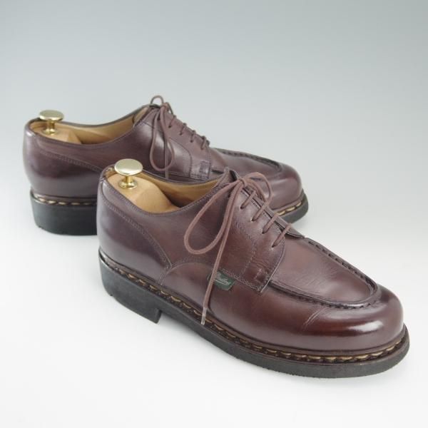 極上★パラブーツ SIZE 5.5【定価￥70,200-★シャンボード/CHAMBORD】TEXソール/Uチップ/リスレザー/カフェ/濃茶/メンズ/Paraboot★d860