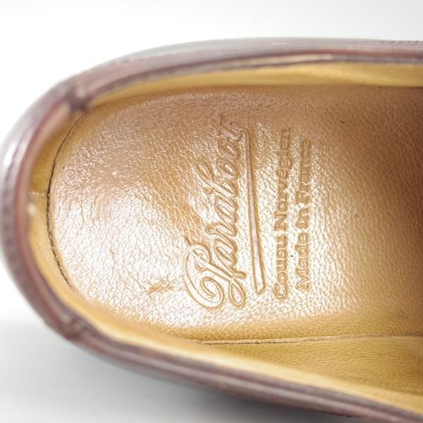 極上★パラブーツ SIZE 5.5【定価￥70,200-★シャンボード/CHAMBORD】TEXソール/Uチップ/リスレザー/カフェ/濃茶/メンズ/Paraboot★d860