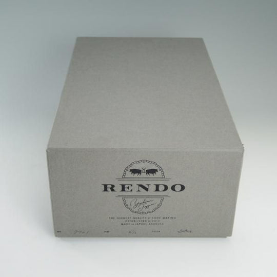 極上★(浅草)RENDO/レンド SIZE 6.5【定価￥48,600-★ストレートチップ/7701/R770ラスト】カーフ/黒/メンズ★d861