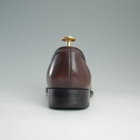 美品★三陽山長 SIZE 6.5【定価￥73,440-★鹿三郎/ROKUSABURO】R2010ラスト/タッセルローファー/カーフ/濃茶/メンズ/SanyoYamacho★d862
