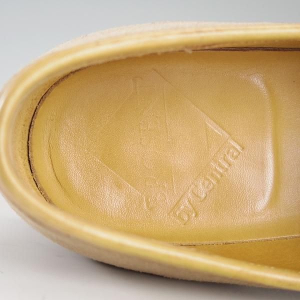 極上★(目黒)BROSENT/ブロセント SIZE 6【★(浅草)セントラル靴製/パティーヌ仕様】コンビローファー/スエード×カーフ/薄茶/メンズ★d863