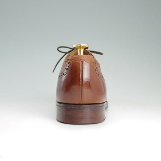 美品★クロケット&ジョーンズ 6E【SHIPS別注★WESTMINSTER/セミブローグ】/カーフ/茶/メンズ/シューズ/シップス/Crockett&Jones★d866