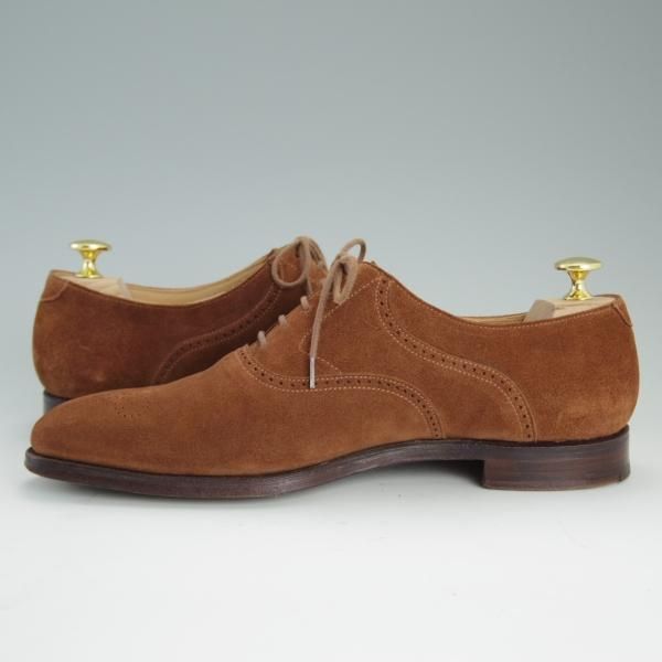 極上★クロケット&ジョーンズ 6E【★ドーバー/DOVER/348ラスト】オックスフォード/スエード/茶/メンズ/Crockett&Jones★d867