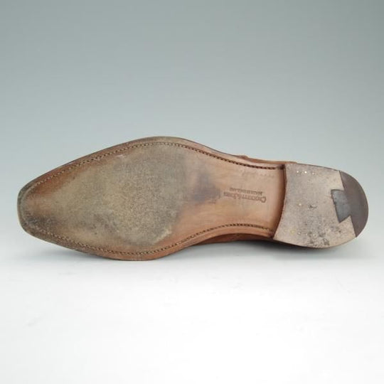 極上★クロケット&ジョーンズ 6E【★ドーバー/DOVER/348ラスト】オックスフォード/スエード/茶/メンズ/Crockett&Jones★d867