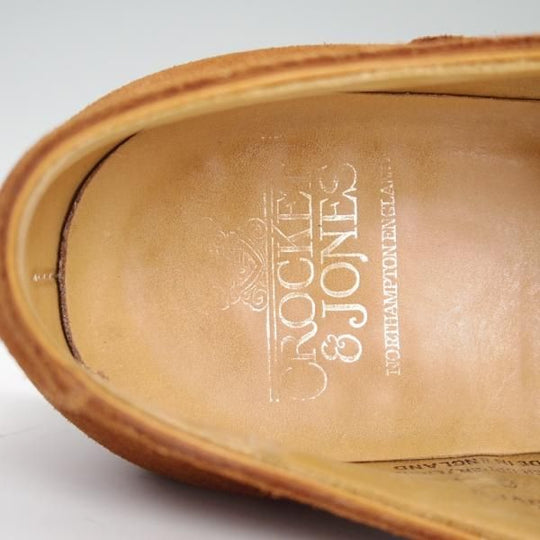 極上★クロケット&ジョーンズ 6E【★ドーバー/DOVER/348ラスト】オックスフォード/スエード/茶/メンズ/Crockett&Jones★d867