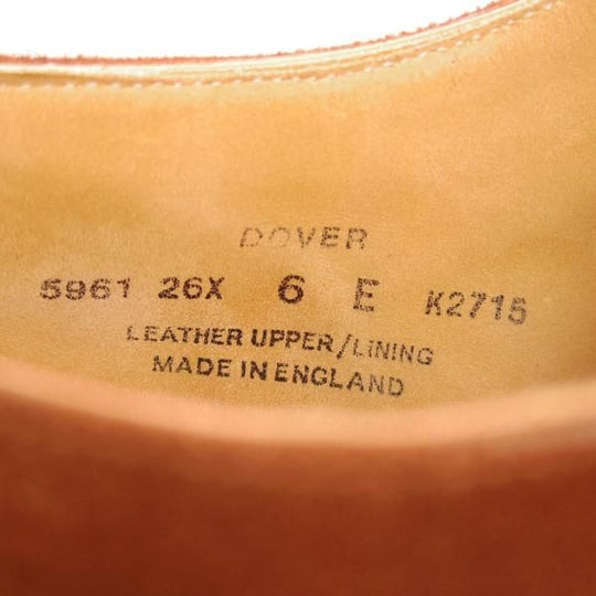 極上★クロケット&ジョーンズ 6E【★ドーバー/DOVER/348ラスト】オックスフォード/スエード/茶/メンズ/Crockett&Jones★d867