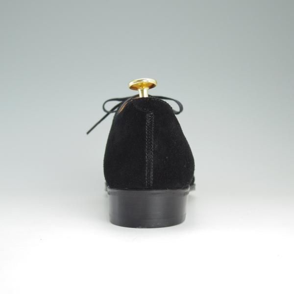 未使用★Oriental/オリエンタル SIZE 5.5【定価￥59,400-★ベベルドグッドイヤー/プレーントゥ】スエード/黒/メンズ★d876