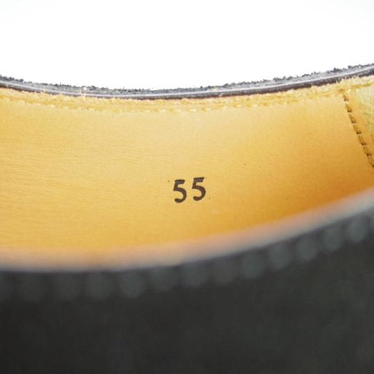 未使用★Oriental/オリエンタル SIZE 5.5【定価￥59,400-★ベベルドグッドイヤー/プレーントゥ】スエード/黒/メンズ★d876