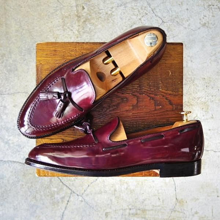 極美品★オールデン10.5C【定価￥133,920-★コードバン仕様/563】アバディーンラスト/タッセルローファー/赤茶/メンズ/Alden★d882